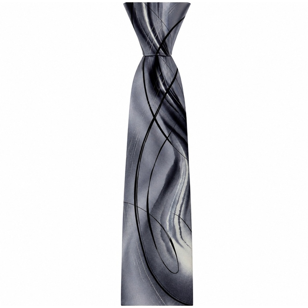 J. GARCIA Two Guards Silk Tie Jerry Garcia Collectors Edition Gray